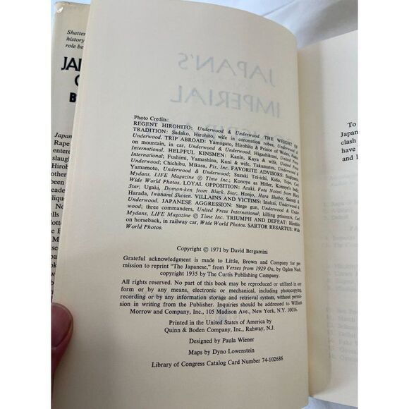 Japan's Imperial Conspiracy by David Bergamini (1971, Hardcover 1st Edition) - Picture 7 of 7